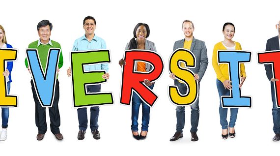 Group of Diverse People Holding Word Diversity